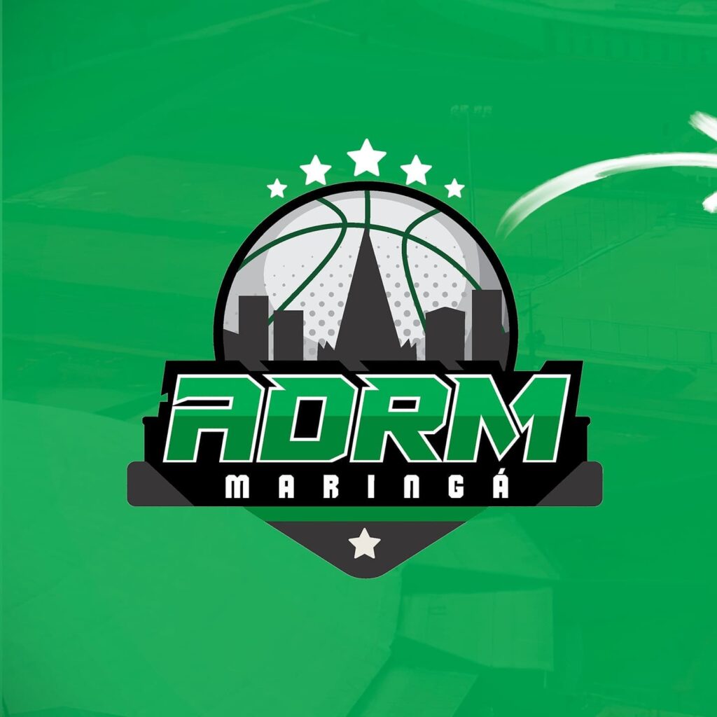 Nova LOGO ADRM Time de Basquete de Maringá